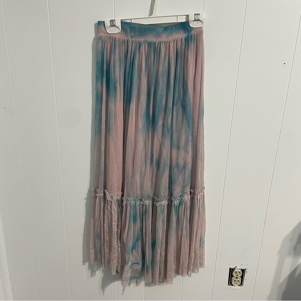 Ardene Small Women’s Blue and Pink Tie Dye Skirt